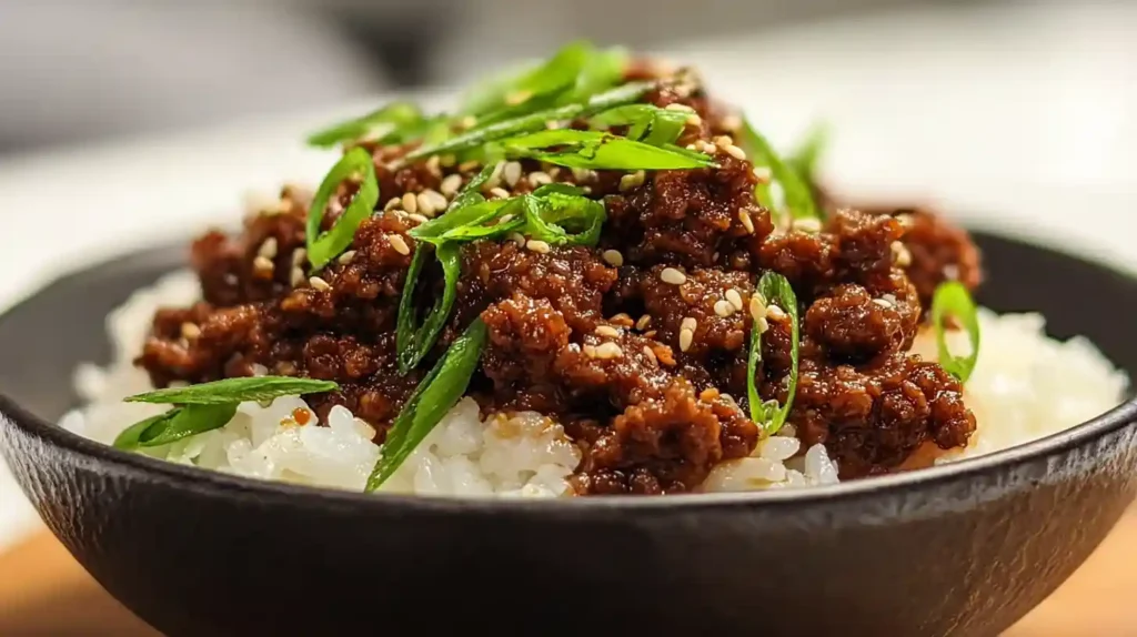 Korean Ground Beef Bowl