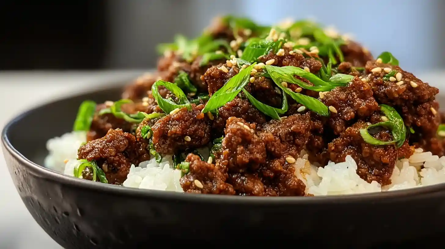 Korean Ground Beef Bowl