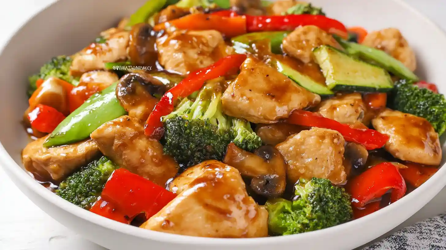 Chicken with Mixed Vegetable Stir Fry