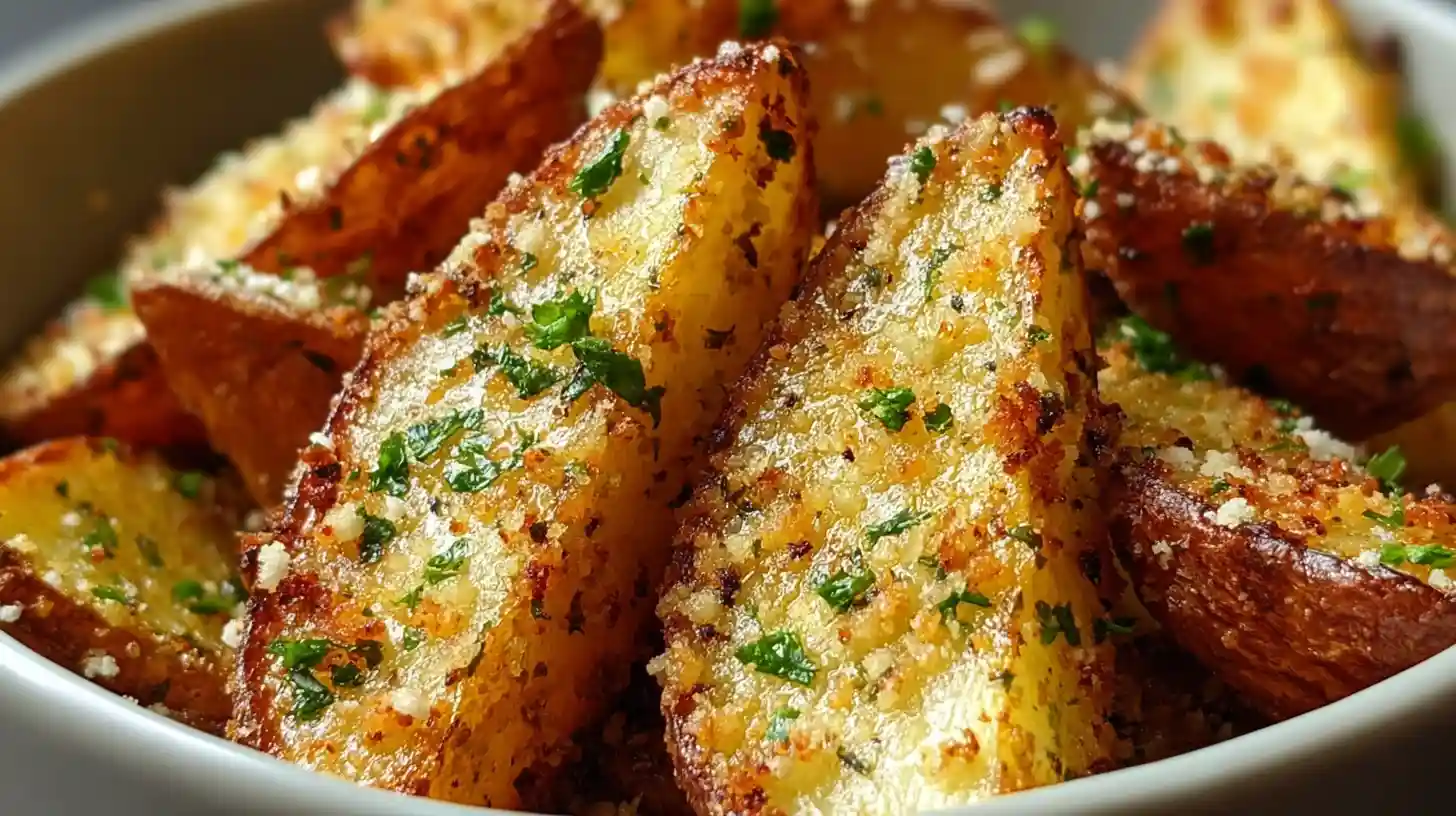 Garlic Parmesan Potato Wedges