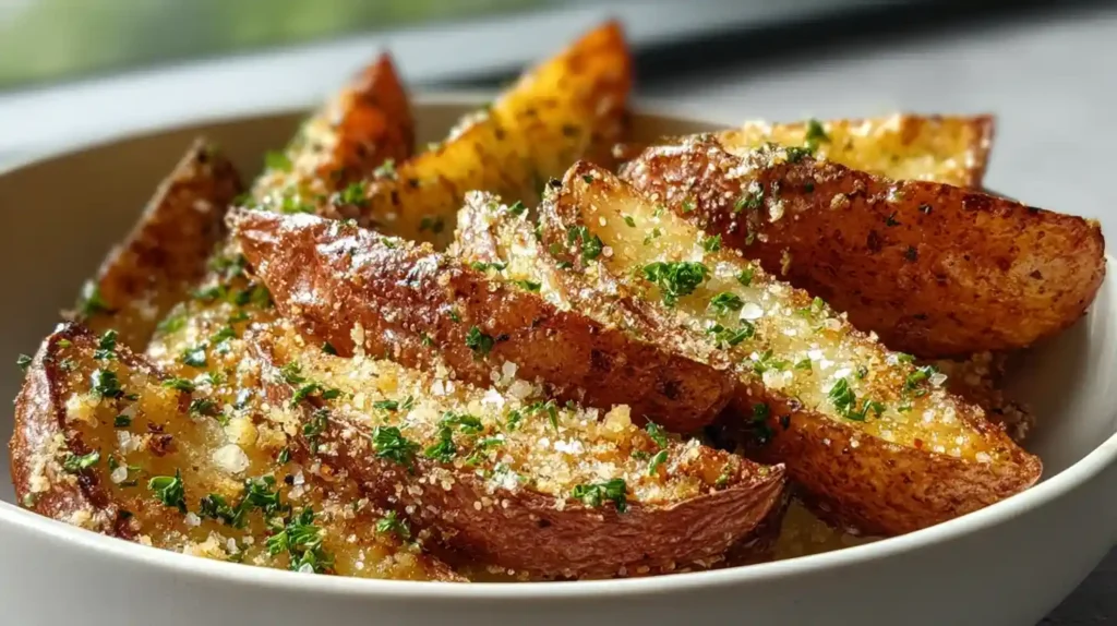 Garlic Parmesan Potato Wedges