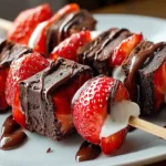 Strawberry Brownie Kabobs