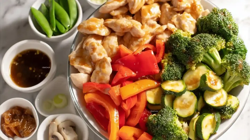 Chicken with Mixed Vegetable Stir Fry